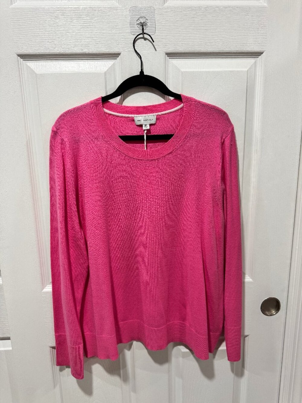 Free assembly women's 3XL pink crewneck sweater long sleeve knit pullover NWT